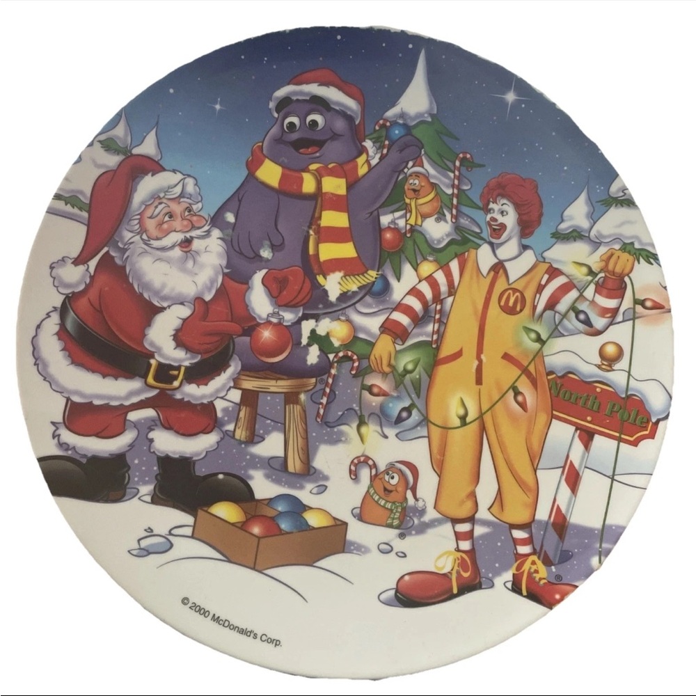 Vintage McDonald’s holiday collectors plates set of 2